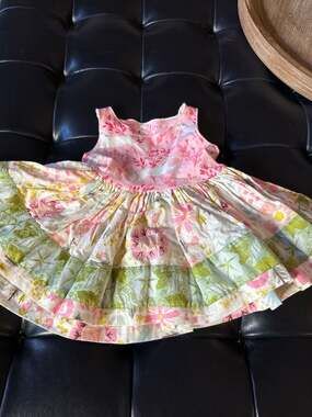 Matilda Jane Platinum Series Girl Power Patchwork Floral Dress Size 12M